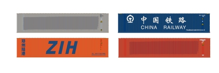 Hobbytrain H9014 - N - 4-tlg Set Container 40